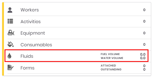 KruxLog Updated Shift Categories list - Fluids