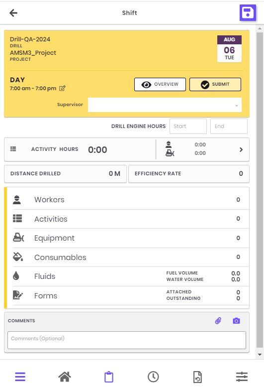 Daily Shift Report