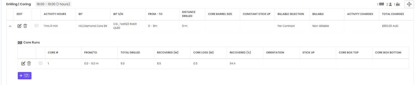 Drilling Activity - Coring